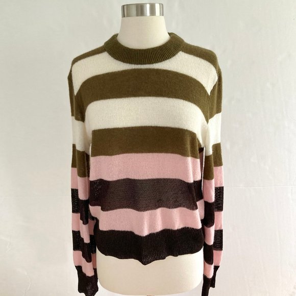 RAG & BONE Annika Cashmere-blend Sweater, Stripe, S - Picture 3 of 11